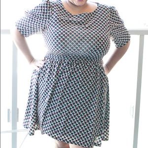 Autumn colors mini dress